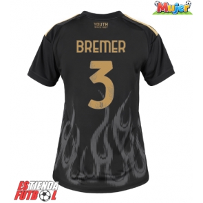 Juventus Gleison Bremer #3 Tercera Equipación Mujer 2026-27 Manga Corta